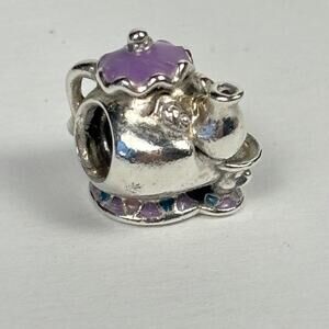 DISNEY Pandora Beauty & Beast MRS POTTS & CHIP Charm ALE S925 Sterling Silver
